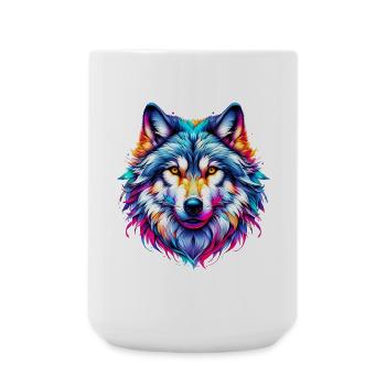 Loup - Grande tasse 440 ml - blanc - Devant