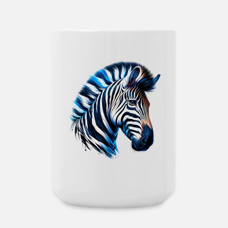 Zebra - Große Tasse 440 ml - Weiß