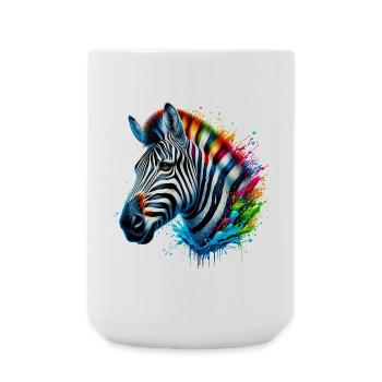 Zèbre - Grande tasse 440 ml - blanc - Devant