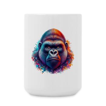 Gorille - Grande tasse 440 ml - blanc - Devant