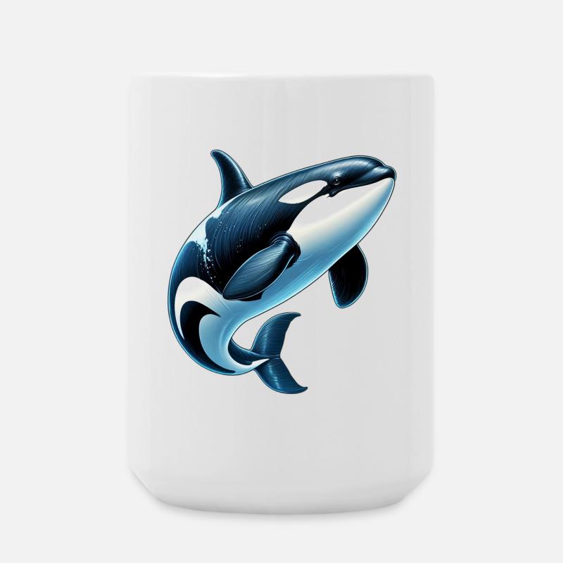 Killer whale - Large Mug 440 ml - white