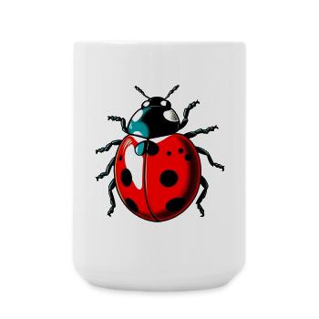 Coccinelle - Grande tasse 440 ml - blanc - Devant