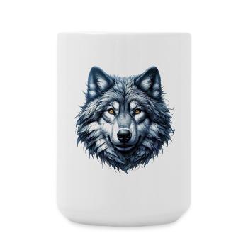 Wolf - Große Tasse 440 ml - Weiß - Vorne