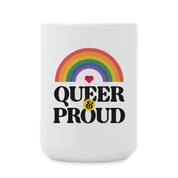 LGBT Pride Month - Queer und stolz - Große Tasse 440 ml - Weiß - Vorne