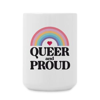 LGBT Pride Month - Queer und stolz - Große Tasse 440 ml - Weiß - Vorne