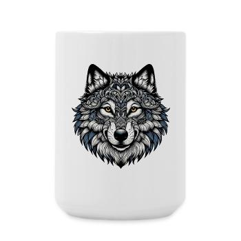 Loup - Grande tasse 440 ml - blanc - Devant