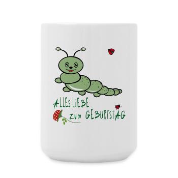 Geburtstag, Happy Birthday - Large Mug 440 ml - white - Front