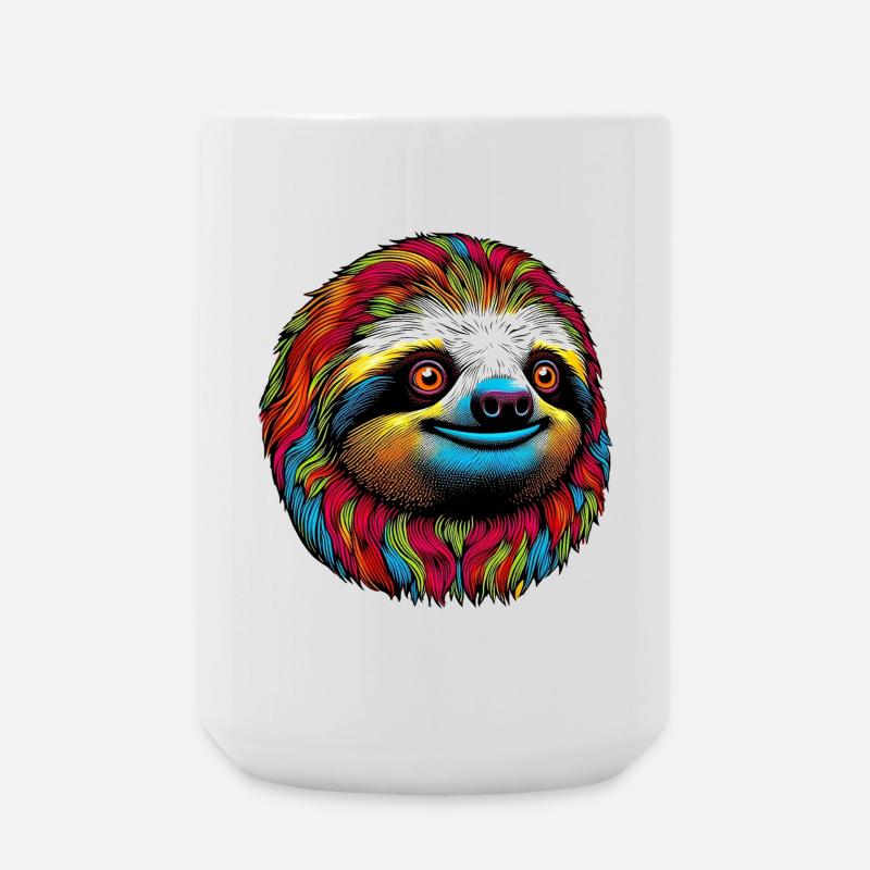 Faultier - Große Tasse 440 ml - Weiß