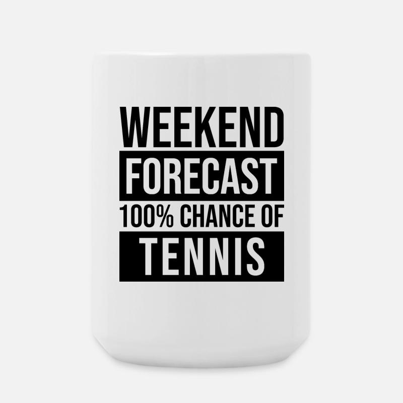 Tennis - Große Tasse 440 ml - Weiß