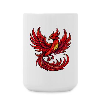 Red Phoenix - Large Mug 440 ml - white - Front