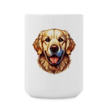 Golden Retriever Labrador Dog - Large Mug 440 ml - white - Front