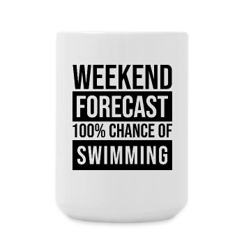 schwimmen - Große Tasse 440 ml - Weiß - Vorne