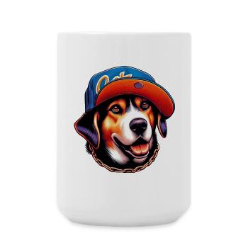 Chien - Grande tasse 440 ml - blanc - Devant