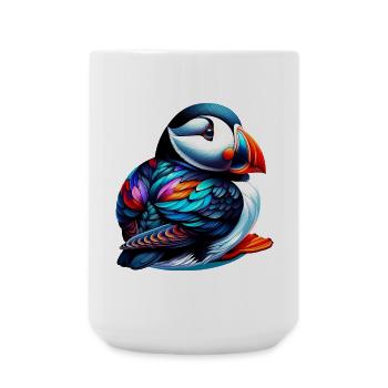 Papageitaucher - Große Tasse 440 ml - Weiß - Vorne