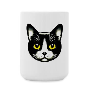 Chat - Grande tasse 440 ml - blanc - Devant