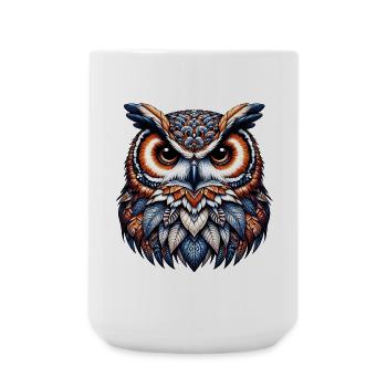Hibou - Grande tasse 440 ml - blanc - Devant