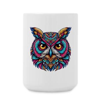 Hibou - Grande tasse 440 ml - blanc - Devant