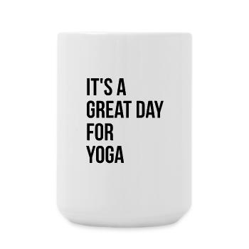 Yoga - Large Mug 440 ml - white - Front