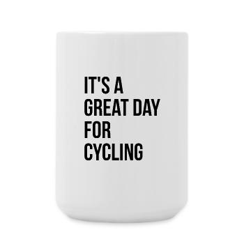 Cycling - Large Mug 440 ml - white - Front