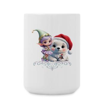Des amis dans un monde fantastique - Grande tasse 440 ml - blanc - Devant
