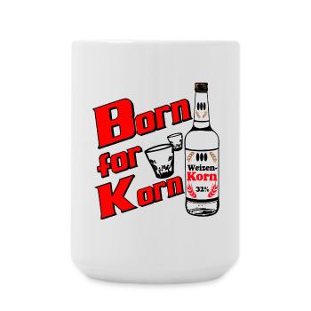 Korn , Party , Weizenkorn Born for Weizenkorn (25) - Large Mug 440 ml - white - Front