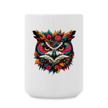 Owl - Large Mug 440 ml - white - Front