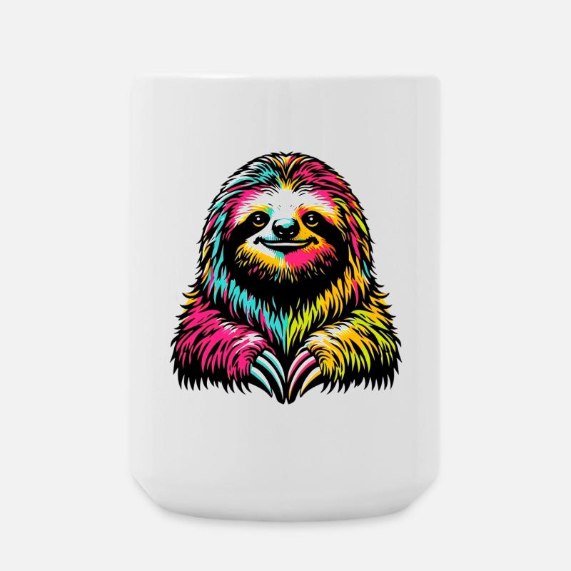 Faultier - Große Tasse 440 ml - Weiß