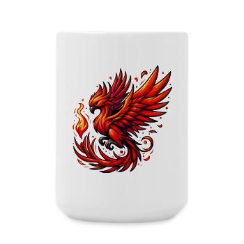 Red Phoenix - Large Mug 440 ml - white - Front