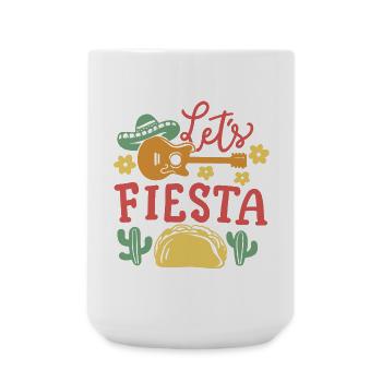 Lass uns Feiern Cinco de Mayo Party - Große Tasse 440 ml - Weiß - Vorne