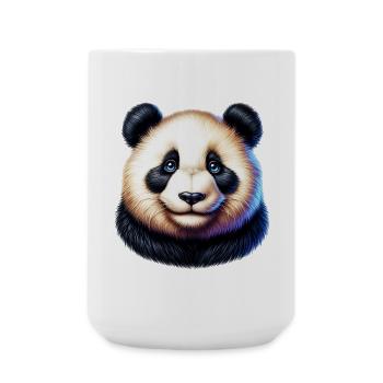 Panda - Große Tasse 440 ml - Weiß - Vorne