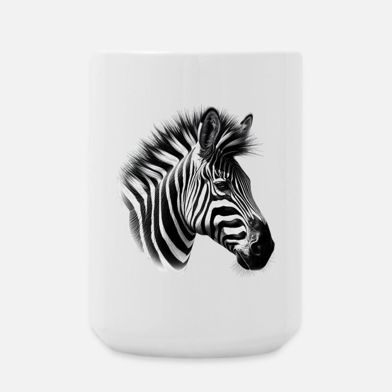 Zebra - Große Tasse 440 ml - Weiß