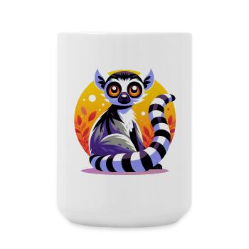 Lémurien - Grande tasse 440 ml - blanc - Devant