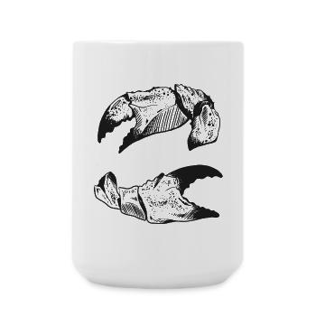 Nordique avec passion – style crabe ! - Grande tasse 440 ml - blanc - Devant