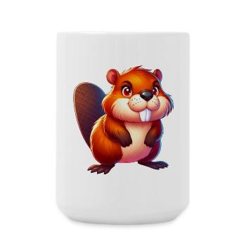 Beaver - Large Mug 440 ml - white - Front