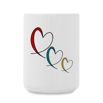 ALLES GUTE ZUM GEBURTSTAG. ALLES GUTE ZUM GEBURTSTAG. JAHRESTAG. - Große Tasse 440 ml - Weiß - Vorne