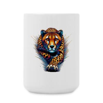 Cheetah - Large Mug 440 ml - white - Front