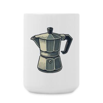 Espresso pot - Large Mug 440 ml - white - Front