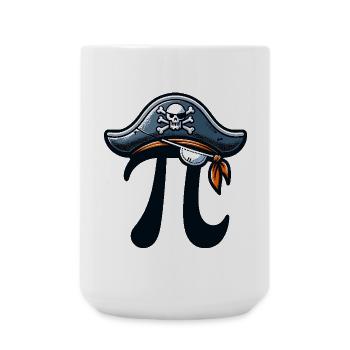 Pirate Pi Day Pirate Motif Fans de mathématiques Enseignant - Grande tasse 440 ml - blanc - Devant