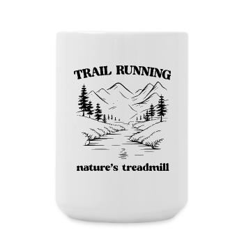 Trail Running - Nature's Treadmill - Large Mug 440 ml - white - Front