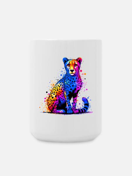 Gepard - Große Tasse 440 ml - Weiß