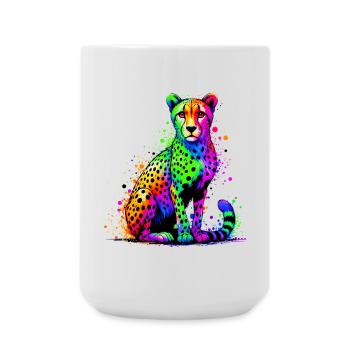 Gepard - Große Tasse 440 ml - Weiß - Vorne