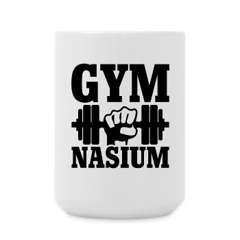 GYM Nasium - Entraînement - Grande tasse 440 ml - blanc - Devant