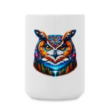 Owl - Large Mug 440 ml - white - Front
