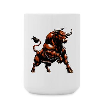 Bull - Large Mug 440 ml - white - Front