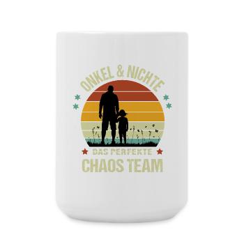 Bester Onkel Und Nichte Partnerlook Outfit Kostüm - Große Tasse 440 ml - Weiß - Vorne