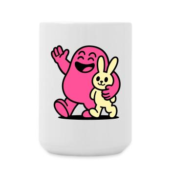 Happy Friends! - Large Mug 440 ml - white - Front