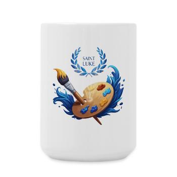 Saint Luc : Vision artistique - Grande tasse 440 ml - blanc - Devant