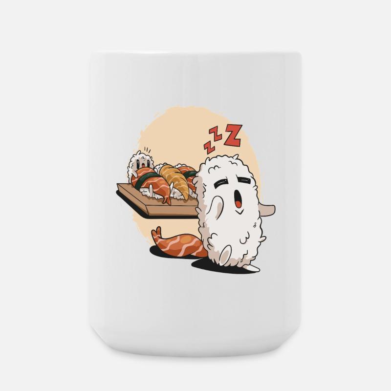 Schlaf-Sushi - Große Tasse 440 ml - Weiß