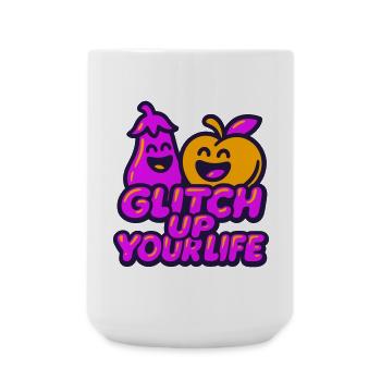 Glitch Up your Life 2 - Grande tasse 440 ml - blanc - Devant