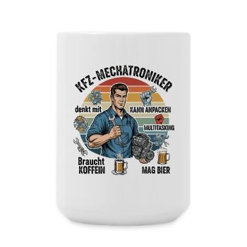 Der Kfz-Mechatroniker - Große Tasse 440 ml - Weiß - Vorne